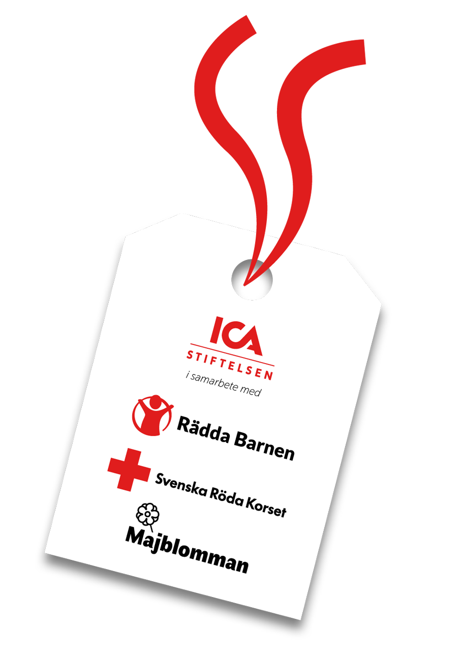 ICA Stiftelsen i samarbete med Rädda Barnen, Svenska Röda Korset och Majblomman